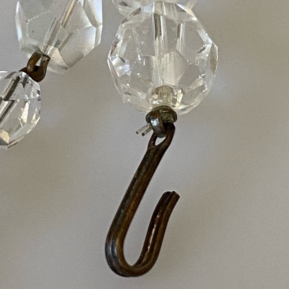 17 Vintage Necklace Faceted Crystal Beads Chocker 12”-14.5” - Picture 3 of 9